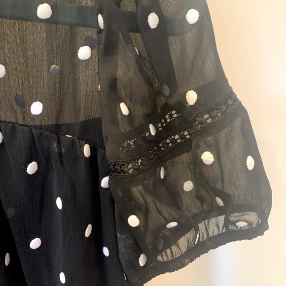 Blu Pepper Polka Dot Baby Doll Dress - Picture 2 of 4